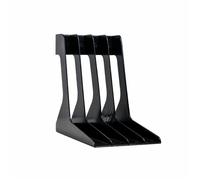 Audio Anatomy Retro Vinyl Record Rack (black, holds up to 40 records)