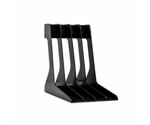 Audio Anatomy Retro Vinyl Record Rack (black, holds up to 40 records)
