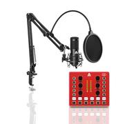 Audio Array All in 1 Pro Bundle | Condenser Mic with USB Bluetooth Soundcard Mixer | Complete Setup for Streaming, Podcasting, Gaming, Singing & Home Studio Recording - GB-02