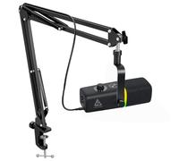 Audio Array AM-C45 XLR/USB Pro RGB Dynamic Microphone Kit | 192kHz/24bit Studio Quality Output | Volume Control, Mute and Noise Cancellation | Realtime Monitoring for Streaming, Gaming & podcasting