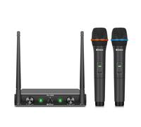 Audio AU200 Pro UHF 2 Channel Wireless Microphone System with Cordless