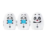 Audio Baby Monitor TimeFlys Twin Mustang Panda,Talk Back Intercom,Long Range up to 1000 ft,Temperature Monitoring and Warning,Lullabies,Rechargeable,Vibration,LCD Display,Night Light