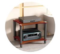 Audio Cabinet MDF Stand - 4-Layer Record Player & Home Theater Equipment Rack for Conference Rooms - HIFI Stand Audio Rack