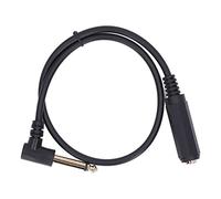 Audio Cable 0.5m Right Angle 6.35mm Male to Female Stereo Extension Cable for Microphone