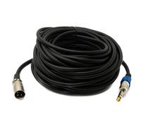 Audio Cable 15m 6.35mm Jack Male to XLR Male Adapter in Black