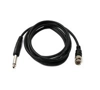 System-S Audio Cable 180 cm 6.35 mm Jack Male to BNC Female AUX Adapter in Black