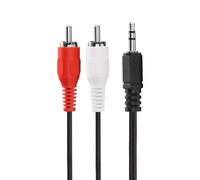 Audio Cable 2x RCA to 3.5 mm Jack Plug, 2.5 m