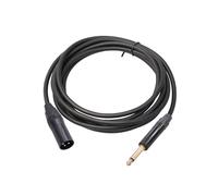 Audio Cable Extension 6.35mm TRS Stereo Male to XLR Male Microphone Mixer Audio Cable for Mixing Consoles and Karaoke Sound Cards (180cm)