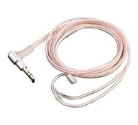 Audio Cable for MMCX Earphones with Balanced Output Flexibility Between 3.5mm and 4.4mm and 8-Strand Silver Plated Copper for Consistent Performance (3.5mm Jack)