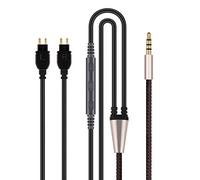 Audio Cable Replacement - Compatible with Sennheiser HD525 HD545 HD565 HD580 HD600 HD650 Headphone and iPhone iPod ipad Apple Devices with in-Line Mic and Remote Volume Control