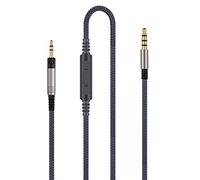Audio Cable Replacement - Compatible with Sennheiser HD6 Mix, HD 7 DJ, HD 8 DJ Headphones and Samsung Galaxy Huawei Android with in-Line Mic and Remote Volume Control