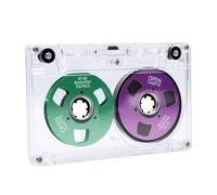Audio Cassette Tape, 50 Minute Recording Time | Dual color metal reel, ABS shell, great for music recording, optimized sound quality
