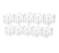 Audio Cassette Tape case Clear/Clear Square Edge Audio Cassette Tape Storage 50 Pack