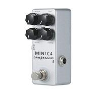 audio compressor,HUIOP MINI C4 Compressor Guitar Effect Pedal True Bypass,compressor true bypass