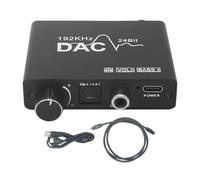 Audio Converter Adapter, Digital Analog Stereo Signal Extractor, Adjustable Output Control, Compact Portable Design, Hi-Fi Sound Processing for Speaker