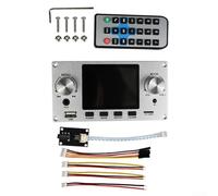 Audio Decoder Board with 24-Bit Audio Processing, Dual Channel Output, Analysis, and Real-Time Playback Information (Silver)