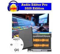 Audio Editor Pro 2025 Edition - Easy-to-Use Sound Editing Software for Windows - Mac -Record, Cut, Enhance & Export Music, Podcasts, Voiceovers - MP3, WAV, OGG, FLAC