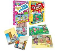 Audio-Enabled Flashcards | Story Sequences & Action Words in Sentences | Audio in Hindi, English, Punjabi, Tamil, Kannada, Telugu | Special Needs Kids | Spoken English
