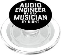 Audio Engineer By Day Musician By Night Music Production PopSockets PopGrip for MagSafe