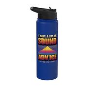 Audio Engineer Humor I Have A Lot of Sound Advice Audiophile Stainless Steel Insulated Water Bottle