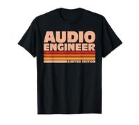 Audio Engineer Retro Sunrise T-Shirt