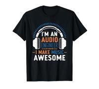 Audio Engineer Sound Engineer Audio Technician Sound Guy Value Graphic T-Shirt, Men, Black, S