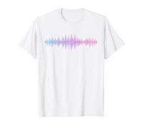 Audio Engineer Waveform Sound Wave Music T-Shirt T-Shirt, Men, White, XX-Large