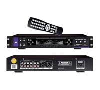 Audio Equalizer Digital Processor with Remote Control, 32 Spectrum Effects, 12 Rhythm Patterns, 5.0 Bluetooth for Studios and Lecture Halls