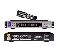 Audio Equalizer Digital Processor with Remote Control, 32 Spectrum Effects, 12 Rhythm Patterns, 5.0 Bluetooth for Studios and Lecture Halls