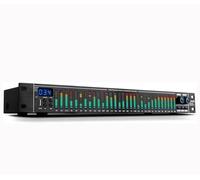 Audio Equalizer Spectrum Indicator, 31-band Audio Spectrum Analyzer, Noise Reduction, with Lcd Display, 10 Preset Effects, Led Light, for Recording Studio, Bar, Stage