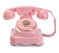 Audio Guest Book Wedding Phone, wedding guest book(Pink A) | One-Touch Playback & Adjustable Volume for Wedding, Anniversary, Birthday Parties, Baby Shower