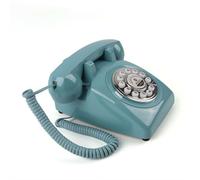 Audio Guest Book Wedding Phone - Wedding Message Telephone, Retro Noise Reduction Leave A Message Phone for Birthday Party, Hotel Message, Bridal Shower, Baby Shower, Anniversary (Blue)