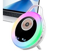 Audio Induction Speaker - RGB Sound Amplifier Stand for Mobile Phone and Wireless Charger for Apartment Dorm Bedside Table Home Living Room Bedroom