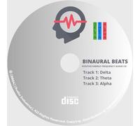 Audio Industria - Binaural Beats CD Positivity Audio - 3 Tracks (Delta, Theta, Alpha) | 60 Min