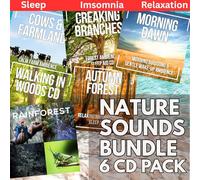Audio Industria - Nature Sounds CD Bundle, 6 Disc Pack of Forest, Farm and Jungle Ambience for Sleep, Relaxation and Meditation