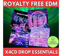 Audio Industria - ROYALTY FREE EDM HOUSE CD | NO PPL PRS FEES | 4 CD BUNDLE FESTIVAL DROP EDITION