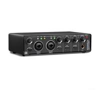 Audio Interface 24bit/192kHz with USB 2.0 for Guitar Bass Microphone Recording, Low Noise Preamp & Real- Monitoring, Compatible wit