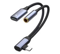 Audio Jack Adapter - USB C Split Cable, Charging Port Converter | duald Function 2 in 1 Headphone and Charger Adapter for samssung glaxyS Seris, iphoned 15 16, Music and Poweer Access at the Same Time