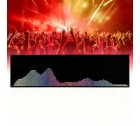 Audio Level Bar Display Analyzer Board - Music Spectrum Display with Voice Control, 4 Frequency Ranges, 36 Display Styles, and 5 Clock Modes for Home Use