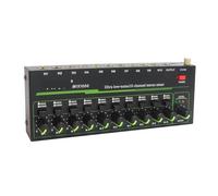 Audio Mixer, 10 Channel Mixer - Mini 10 Stereo Mixer, Low-Noise For Precision Sub-Mixing,1/4" TRS Input/Output For Mics