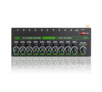 Audio Mixer, 10 Channel Sound Mixer Low Noise LED Sound Mixer For MIX1000PRO Sub-Mixing Stereo Switcher