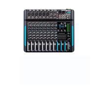 Audio Mixer, 10 Channels 99 DSP Mixer DJ Controller Reverb Recording Mixing With Bluetooth 5.0 Professional Performance