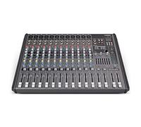 audio mixer, 12 Channel DJ Audio Mixer with MP3 USB Bluetooth, 48V Phantom Power, 16 DSP Echo Effects, 7 Band Professional for Live