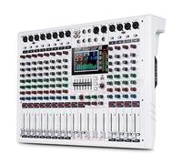 Audio Mixer, 12 Channels Mixer USB Bluetooth Digital Mixer with 99 Types of Reverberation Effects for Stage Wedding Performance