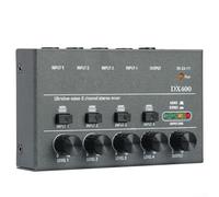 Audio Mixer, 4/6/8 Channel Line Mixer 4-Channel Line Mixer Replacement For Various Audio Mixing Applications(4 Channel)