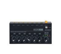 Audio Mixer, 4/6 Channel Ultra Low Noise Stereo Line Mixer Mini Professional Sound Mixer Power Supply DC5V Easy Operation s Mixer(MIX600)
