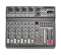 Audio Mixer, 4 Channel Dj Mixer Professional 16 Dsp Mixing Console Individual 48V Phantom Power Usb Play Record Pro Sound Table-THSDXC84356