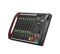 Audio Mixer, 4 Channel Mixer DSP Reverberation Effect Professional USB Balance Family Stage Performance KTV for Studio Karaoke