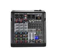Audio Mixer, 4 Channel Mixing Console 99 Dsp Effect Usb Play Pc Record Bluetooth Sound Mixer Home Party 48V Mix Table Ag-At4-THSDXC84277