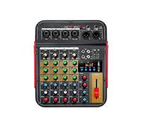 Audio Mixer 48V Power Supply 6-channel Mixer Sound Card USB Bluetooth-compatible Reverb Audio Processor Sing DJ Karaoke